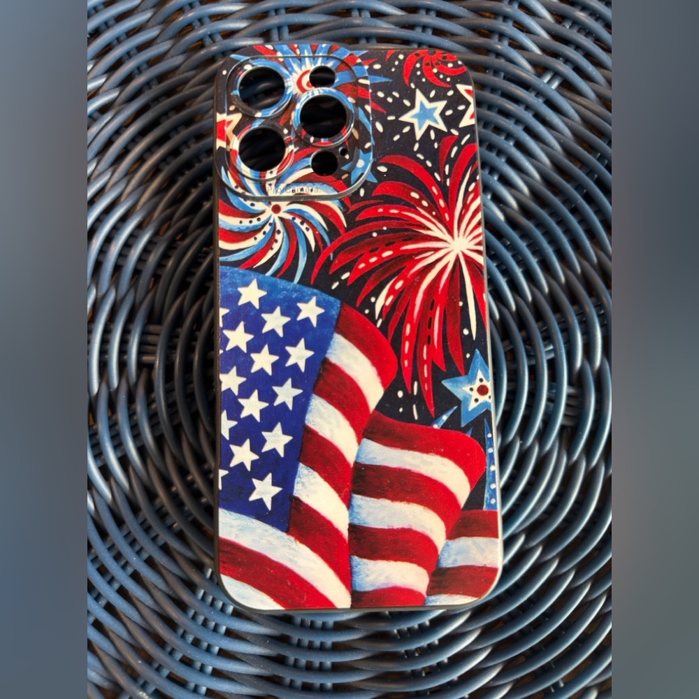 Unbranded Patriotic Red White Blue Fireworks Phone Case